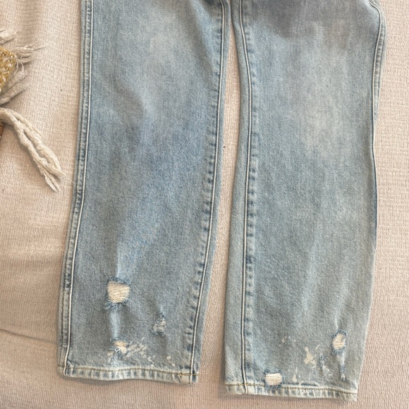 7 For All Mankind - NWT Edie Crop Straight High Waisted Jeans - Picture 7 of 9